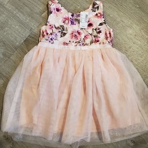 NWT Children's Place Pink Floral Dress - Size 4T
